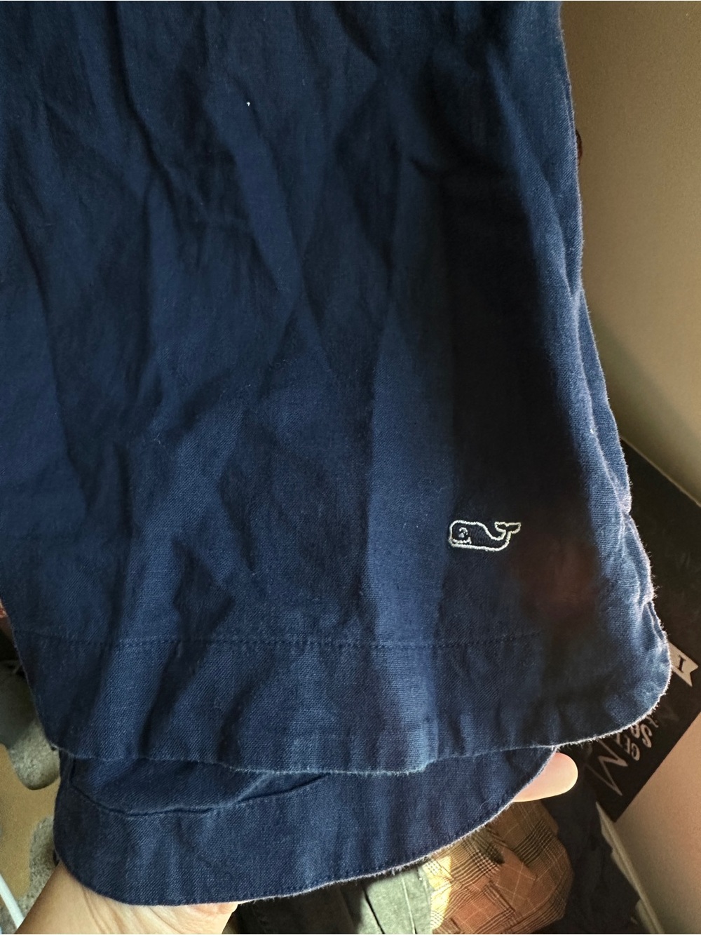 Vineyard Vines Deep Navy Long-Sleeve V-Neck Tunic - Picture 4 of 4
